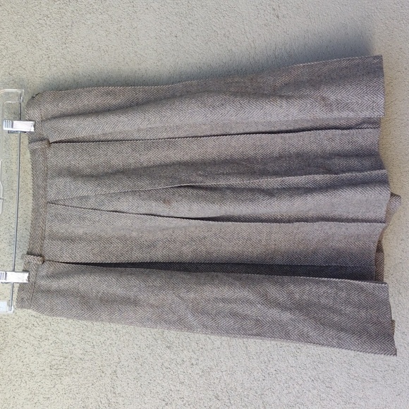 Vintage Summit of Boston Gray Herringbone Wool Skirt 4 - Picture 2 of 8
